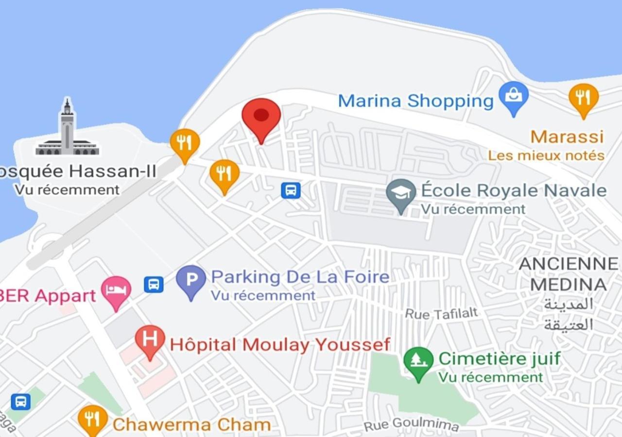 Modern Apartment Opposite The Hassan2 Mosque, Very Well Equipped And Stylish, 85 M2 With Gym And Direct Sea View With Underground Garage , Prohibits Unmarried Couples Of Arab Origin Casablanca Bagian luar foto